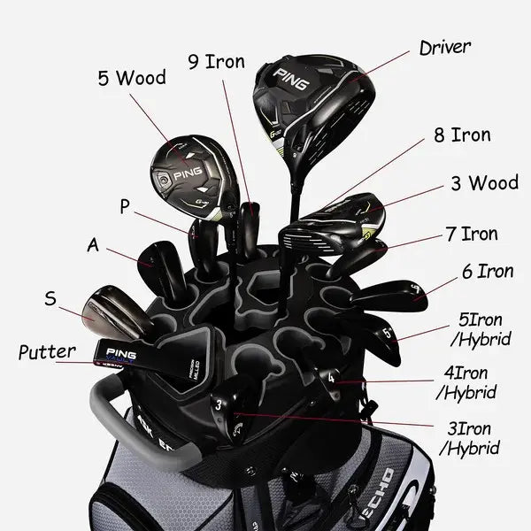 T-Lock Golf Cart Bag 🛒 14-Way Divider, Ice Pocket, Men's Golf Bag