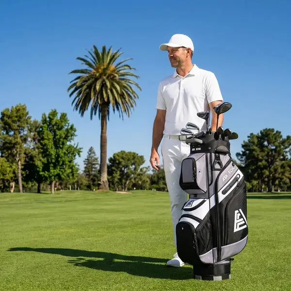 T-Lock Golf Cart Bag 🛒 14-Way Divider, Ice Pocket, Men's Golf Bag