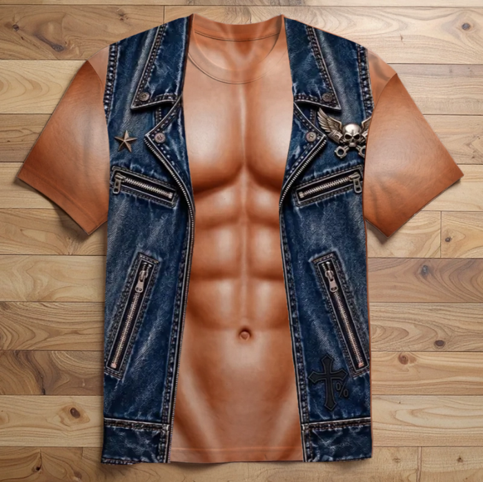 Custom Funny Muscle Shirt - Personalized Gifts For Man, Motrocycle Lover